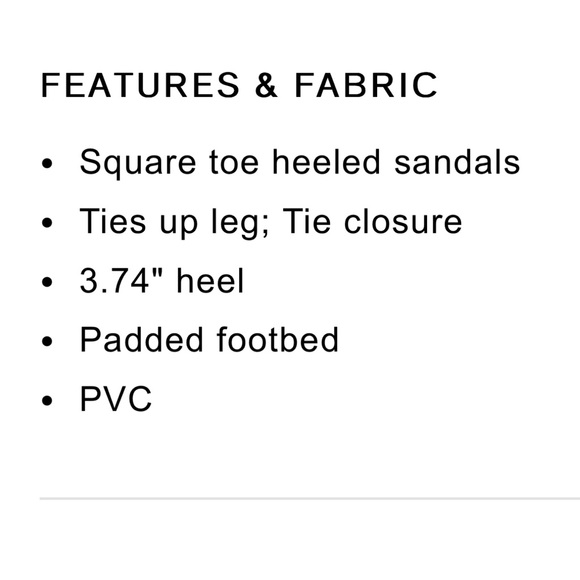 Strappy heel lace sandals - Picture 3 of 3